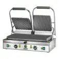 CAST IRON CONTACT GRILL - ELECTRIC - Mod. PE 50L - Double SMOOTH grill - Cooking surface: cm 48x23 - Power 3600 W - 230V single phase - 230/400 V three phase - CE APPROVED