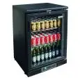 UNDERCOUNTER FRIDGE  - PAINTED STEEL/ALUMINIUM EXTERIOR - FOR BEVERAGES - Mod. G-BC1PB87 - VENTILATED COOLING - CAPACITY Lt 129 - SINGLE GLASS DOOR - TEMPERATURE RANGE +2°/+8°C - Dimensions cm L60 x D53,5 x h87 - CE APPROVED