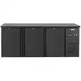VENTILATED REFRIGERATED BAR COUNTER BACK BLACK +2+8°C H=840 - Model G-DC310