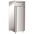 Upright fridge - Stainless steel AISI 201 - Mod G-GN650TN FC - Gastronorm 2/1 (cm 65x53) - Ventilated cooling - Single solid door - Capacity Lt 650 - Temperature +2°/+8°C - Dimensions cm L 74 x D 83 x 201 H