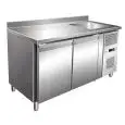VENTILATED REFRIGERATED TABLE WITH SPLASHBACK AND SINK - Temperature -2°C / +8°C - Model G-GNS2200TN