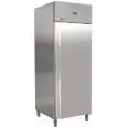 Upright fridge - Stainless steel AISI 304 - Mod G-UGN650TN - Ventilated - Energy class A - Gastronorm 2/1 (65 x 53 cm) - 1 door - Gross capacity 560 liters - Temperature -2°C / +8°C - Dimensions cm L 74 x D 87,5 x 209 H