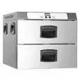2 DRAWER HOLD OVEN - MOD. GMC2E - ELECTRONIC - CAPACITY: 2 GN 1/1 - SINGLE PHASE V 230/1/50 Hz - POWER W 900 - DIMENSIONS Cm L 65 X D 60 X h 51 - WEIGHT Kg 35
