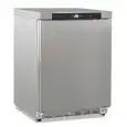 Stainless steel static-fan assisted refrigerated cabinet model GN 200 TN INOX, temperature +2°C / +10°C, gross capacity 200 Lt, external dimensions 600 x 625 x 850 mm.