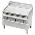 GAS AND WATER GRILL - Mod GV1219 - Pilot flame - Dimensions cm L 119,5 x D 90 x H 85/107