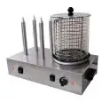 HOT DOG ROLLER - Mod. HD 01 - N. 4 aluminium bun rollers - Power W 650 - Single phase - Dimensions cm L 52,8 x D 33,7 x 40h - CE approved