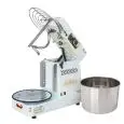 SPIRAL MIXER WITH TILTING HEAD AND EXTRACTABLE BOWL - BRAND: FAMAG - MOD. IM6S/10V/RIB - No. 10 SPEED SETTINGS - DOUGH PER CYCLE Kg. 6 - SINGLE PHASE V 230 - DIM. Cm L 51 X D 29 X h 39 - CE APPROVED