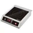 INDUCTION BOILING TOP - Mod. IND 350 B - Glass ceramic plate - LED display - Induction surface mm 120 ÷ mm 260 - Power W 3500 - Single phase - Dimensions cm L 33 x D 42,5 x 10,5h - CE approved