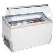 ICE CREAM DISPLAY COUNTER - MOD. VETRINA SL 7 - CAPACITY LT 317 - TEMPERATURE -15°/-20°C - Dimensions cm. L 134,1 x D 72,3 x h 125,3 - CE STANDARDS
