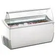 ICE CREAM DISPLAY COUNTER - MOD. VETRINA SL 9 - CAPACITY LT 423 - TEMPERATURE -15°/-20°C - Dimensions cm. L 165,6 x D 72,3 x h 125,3 - CE STANDARDS