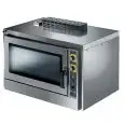 GAS CONVECTION OVEN WITH HUMIDIFIER - GRADE AISI 430 STAINLESS STEEL COOKING CHAMBER - SIDE-HINGED DOOR - Cod. KF1001GIXAL - Capacity n. 5 trays/racks GN 1/1 - Gas supply - Rated thermal capacity kW 8,0 - Side-hinged oven door - External dimensions cm. L 