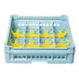 CLASSICAL RACK, 12 RECTANGULAR COMPARTMENTS FOR CUPS, COFFEE CUPS AND JUGS - MOD. KIT 3X4 - RACK DIMENSIONS cm L 50 X D 50 - INTERNAL COMPARTMENT DIMENSIONS cm L 11,3 X D 14,6 - EC STANDARDS