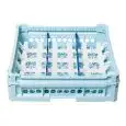 CLASSICAL RACK, 15 RECTANGULAR COMPARTMENTS FOR CUPS, COFFEE CUPS AND JUGS - MOD. KIT 3X5 - RACK DIMENSIONS cm L 50 X D 50 - INTERNAL COMPARTMENT DIMENSIONS cm L 8,8 X D 14,6 - EC STANDARDS