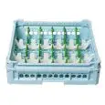 CLASSICAL RACK, 18 RECTANGULAR COMPARTMENTS FOR CUPS, COFFEE CUPS AND JUGS - MOD. KIT 3X6 - RACK DIMENSIONS cm L 50 X D 50 - INTERNAL COMPARTMENT DIMENSIONS cm L 7,3 X D 14,6 - EC STANDARDS