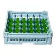 CLASSICAL RACK, 30 RECTANGULAR COMPARTMENTS FOR CUPS, COFFEE CUPS AND JUGS - MOD. KIT 5X6 - RACK DIMENSIONS cm L 50 X D 50 - INTERNAL COMPARTMENT DIMENSIONS cm L 7,3 X D 8,8 - EC STANDARDS