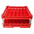 CLASSICAL RACK, 49 SQUARE GLASS COMPARTMENTS - MOD. KIT3/7X7 - RACK DIMENSIONS cm L 50 X D 50 - INTERNAL COMPARTMENT DIMENSIONS cm L 6,3 X D 6,3 - GLASS HEIGHT cm 12 - 24 - EC STANDARDS