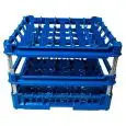 CLASSICAL RACK, 25 SQUARE GLASS COMPARTMENTS - MOD. KIT4/5X5 - RACK DIMENSIONS cm L 50 X D 50 - INTERNAL COMPARTMENT DIMENSIONS cm L 8,8 X D 8,8 - GLASS HEIGHT cm 24 - 34 - EC STANDARDS