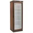 WOODEN WINE DISPLAY COOLER - Mod. KL2791F - Static cooling - TEMPERATURE RANGE +18°/+22°C - Capacity Lt. 310 - Supply single phase 230V/1/50Hz - Power W 150 - Dimensions cm L64 x D61 x h186 - Weight Kg 130