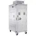 ISOTHERMAL CONTAINER WITH FRONT OPENING - MOD. KOALA 1000 WHEELS - WITH WHEELS - TEMPERATURE REGULATION FROM -18 ° / +10 ° C - PROGRAMMABLE DIGITAL THERMOSTAT - VENTILATED REFRIGERATION UNIT WITH VERY LOW CONSUMPTION - LOCKABLE CLOSURE - FOR SIMULTANEOUS