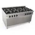 GAS COOKER 8 BURNERS CASTA MISS 900 - MOD N9WUZ8DC2P2M4G - Open compartment - With pilot flame - Power kW 47,6 - Dimensions cm L 160 x D 90 x H 85