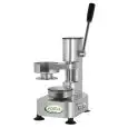 MANUAL HAMBURGER MAKER - MOD. PRAM10 - MOULD DIMENSIONS Ø cm 10 - DIMENSIONS Cm 19 x 25 x 32 - CE STANDARDS
