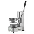 MANUAL HAMBURGER MAKER - MOD. PRAM13 - MOULD DIMENSIONS Ø cm 13 - DIMENSIONS Cm 19 X 30 X 28 - CE STANDARDS