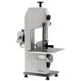 BONE BANDSAW - MOD. SEOSA15T - ANODIZED ALUMINIUM STRUCTURE - CUTTING HEIGHT cm 25 - SUPPLY V 230/400/50Hz THREE PHASE - POWER Kw 0,75 (1,0 Hp) - DIMENSIONS Cm 37 x 41 x 81 - CE STANDARDS