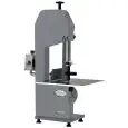 BONE BANDSAW - MOD. SEOSV18M - PAINTED METAL STRUCTURE - CUTTING HEIGHT cm 32 - SUPPLY V 230/50Hz SINGE PHASE - POWER Kw 0,75 (1,0 Hp) - DIMENSIONS Cm 42 x 53 x 91 - CE STANDARDS