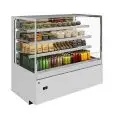 Multideck chiller - Mod LILIUM GRAB&GO SELF H 1355 - Ventilated cooling - Temperature +2°C to +6°C (display shelf) and +4°C to +8°C (on the shelves)