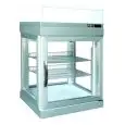 REFRIGERATED COUNTERTOP DISPLAY CABINET WITH PANORAMIC DISPLAY - MOD. TEK/95 - EXTERNAL STRUCTURE IN OXIDIZED ALUMINIUM - LOW EMISSIVITY GLASS - TEMP. °C -5/+10 - SINGLE-PHASE POWER SUPPLY - POWER W 300 - VENTILATED REFRIGERATION - REFRIGERANT GAS R507 -