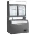 Multideck chiller combined with panoramic island and refrigerated wall cabinet Klimaitalia CANADA 145