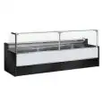 Refrigerated food counter - Mod MESETAS - Static cooling with cool storage - Temperature °C +4/+6 - Display surface depth: 67 cm