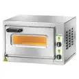 ELECTRIC PIZZA OVEN - Mod MICROV18C - 1 chamber - Firebrick oven base - Chamber dimensions cm L 40,5 x D 40,5 x H 18 - N pizzas 1 (Ø cm 33) - Power 2,2 kW - Single-phase