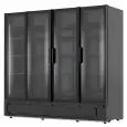 Refrigerated display with capacity Lt 1850 and temperature -1 to +4 °C Klimaitalia TORINO 1910 BLACK
