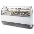 PATISSERIE DISPLAY COUNTER - MOD. MILLENNIUM PAS - VENTILATED COOLING - TOP-HINGED TEMPERED GLASS DISPLAY - AIR-COOLED CONDENSING UNIT - OFF-CYCLE DEFROST - TEMPERATURE +1/+10°C - EC STANDARDS - DISPLAY DEPTH 58,4 CM