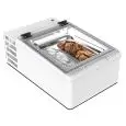 REFRIGERATED COUNTERTOP DISPLAY CASE - MOD. CREAM 2V W - ENERGY SAVING -10% - CAPACITY LT. 28 - STATIC COOLING - TEMPERATURE RANGE -10°/-22° - Dim. Cm. L 49 x D 79 x h 34,5 - CE standards