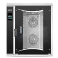 ELECTRIC CONVECTION AND STEAM OVEN WITH TOUCH SCREEN PANEL WITH ICONS - Code MISTRAL 10TTR M14 VISION - SUITABLE FOR BAKERY AND PASTRY - VENTILATED - Tray oven capacity n. 10 cm 60 x 40 or 66 x 46 - Power kW 20 - Three phase V 50/60 Hz - SELF-CLEAN - Dim.