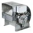Double-suction centrifugal motor fan for encased units