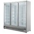 REFRIGERATED DISPLAY FOR DRINKS - VENTILATED - Mod OT188VP3 - CAPACITY 1530 L - 3 GLASS DOORS - TEMPERATURE 0°/+10°C - DIMENSIONS cm L 188 x D 71 x H 199,7 - CE STANDARD