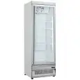 VERTICAL REFRIGERATED DISPLAY FOR FROZEN FOODS AND ICE CREAM - Ventilated - Mod OT75DV1 - Capacity Lt 560 - 1 glass door - Temperature -18°/-22°C - Dimensions cm L 75 x D 76 x H 199,7 - CE Standard