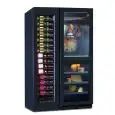 Refrigerated display cabinet for wine, cured meats and cheeses with capacity Lt 840 and temperature range +2 to +20 °C and (2x) 0 to +20 °C Klimaitalia NORCIA 290 3T