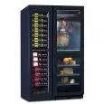 Refrigerated display cabinet for wine, cured meats and cheeses with capacity Lt 840 and temperature range +2 to +12 °C / +12 to 20 °C and (2x) 0 to +20 °C Klimaitalia NORCIA 290 4T