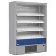 SELF-SERVICE REFRIGERATED WALL DISPLAY - VENTILATED REFRIGERATION - TEMPERATURE °C +0/+2- BEVERAGES, DAIRY PRODUCTS, PRE-PACKAGED PRODUCTS - MOD. OLIMPO OM W - OPEN WITHOUT DOORS - THREE TILTING SHELVES