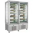 UPRIGHT DISPLAY FRIDGE - MOD. TUTTO SHOW N 800 - CAPACITY LT. 420 + LT 420 - TEMPERATURE -15°/-24°C - Dimensions cm. L 132 x D 65 x h 190 - CE STANDARDS -