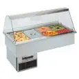 REFRIGERATED DROP-IN FOOD WELL DISPLAY - MOD. OPERA GN - GASTRONOMY-SPECIFIC - PLEXIGLASS GANTRY - Temp. °C +4/+10 - SINGLE PHASE V 230/1/50 Hz - STATIC COOLING - REFRIGERANT GAS R290 - AUTO-DEFROST