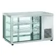 Refrigerated countertop display - Mod RC 910 - Temperature 0º/+12ºC - 2 shelves - Rear sliding doors - Dimensions cm L 91 x D 52,4 x h 57,5