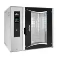ELECTRIC STEAM CONVECTION OVEN WITH ROTATING RACK ON FIXED AXIS AND DIGITAL CONTROLS - Cod. ROTORBAKE/E2 - SUITABLE FOR PÂTISSERIE AND BAKERY - CAPACITY: n. 10 cm 40x60, 46x66 or 50x70 baking trays - Power Kw 16 - 3 PHASE 400 V 50/60 Hz - Exterior dimensi