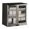 UNDERCOUNTER FRIDGE - STEEL - Mod. U198ZJ - Temperature +0°/+10°C - Capacity lt. 222 - SINGLE PHASE V220-240/1 - Power W 190 - Dimensions cm. L 90 x D 53 x h 89,6 - Weight Kg. 58