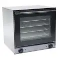 ELECTRIC CONVECTION OVEN - Mod. S 1 ECO - Suitable for gastronomy, bakery and patisserie -  Galvanized laminate interior and exterior - Capacity n. 4 aluminium trays cm 44x31,5 - Power W 2670 - Single phase - Dimensions cm L 59,5 x D 57 x 57h - EC standar