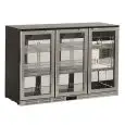 REFRIGERATED DISPLAY IN STEEL - Mod U285ZJ - Temperature +0°/+10°C - Capacity lt. 315 - Single-phase power supply V220-240/1 - Power W 220 - Dimensions cm L 135 x D 53 x H 83,5 - Weight Kg. 79